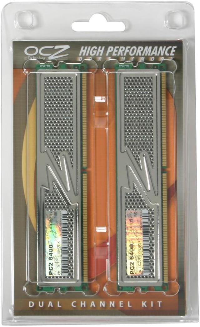 Alt view image 2 of 2 - OCZ Platinum Revision 2 2GB (2 x 1GB) DDR2 800 (PC2 6400) Dual Channel Kit Desktop Memory Model OCZ2P800R22GK