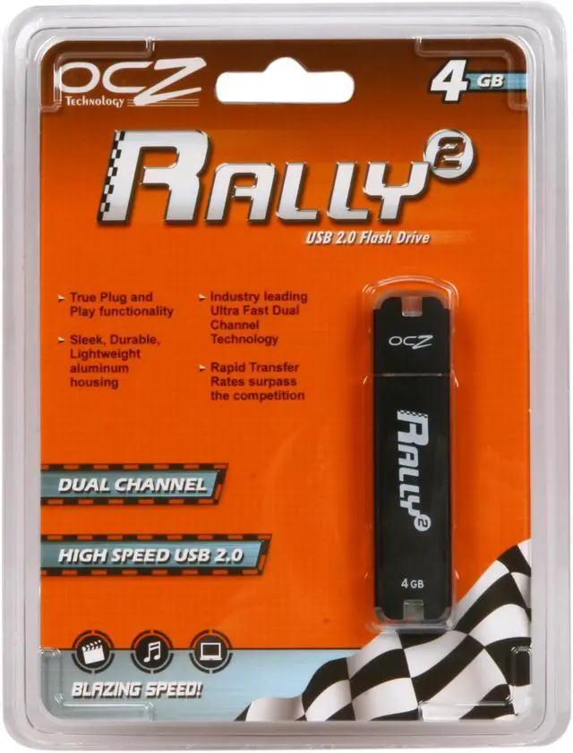 Alt view image 5 of 5 - OCZ Rally2 4GB USB 2.0 Flash Drive OCZUSBR2DC-4GB