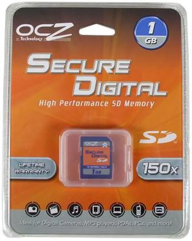 Alt view image 2 of 2 - OCZ 1GB Secure Digital (SD) Flash Card Model OCZSD150-1GB