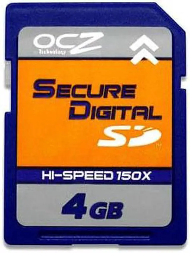 Main image of OCZ 4GB Secure Digital (SD) Flash Card Model OCZSD150-4GB