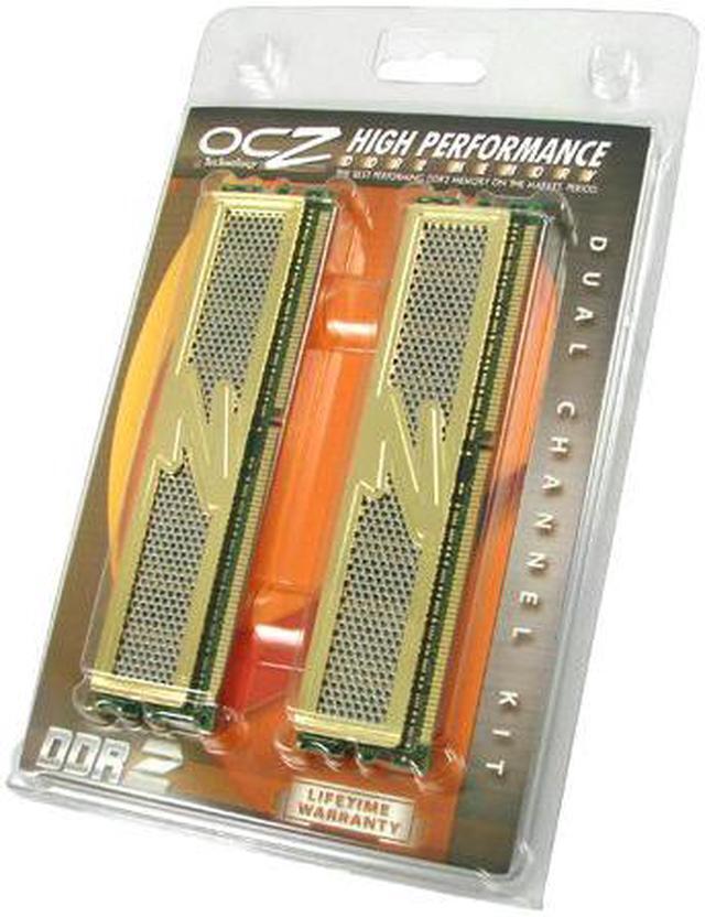 Alt view image 2 of 4 - OCZ Gold 2GB (2 x 1GB) DDR2 1100 (PC2 8800) Dual Channel Kit Desktop Memory Model OCZ2G11002GK