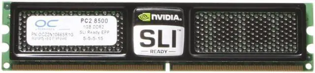 Sli Pc2 8500 OCZ SLI-Ready 1GB DDR2 1066 (PC2 8500) Desktop Memory