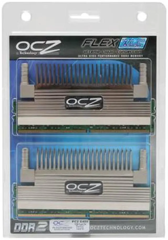 Alt view image 2 of 2 - OCZ Flex XLC 2GB (2 x 1GB) DDR2 800 (PC2 6400) Dual Channel Kit Desktop Memory Model OCZ2FX800C32GK