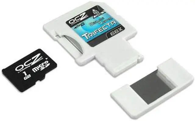 Alt view image 2 of 3 - OCZ Trifecta 2GB MicroSD Flash Card Model OCZSDTR66-2GB