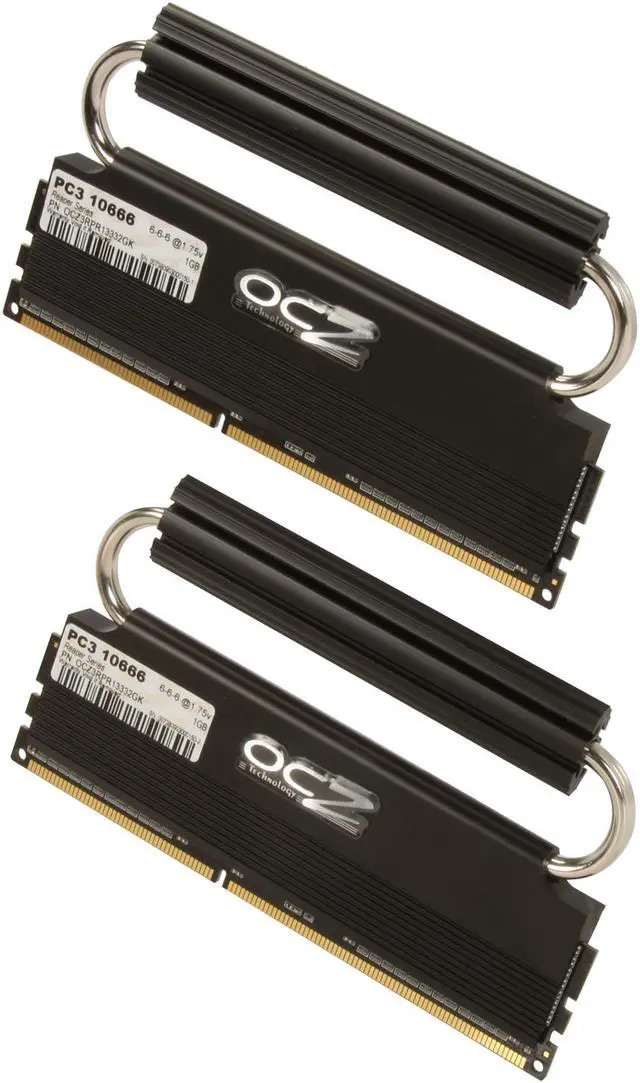 Alt view image 2 of 4 - OCZ Reaper HPC 2GB (2 x 1GB) DDR2 1150 (PC2 9200) Dual Channel Kit Desktop Memory Model OCZ2RPR11502GK