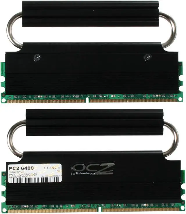 Alt view image 2 of 3 - OCZ Reaper HPC Edition 2GB (2 x 1GB) DDR2 800 (PC2 6400) Dual Channel Kit Desktop Memory Model OCZ2RPR8002GK