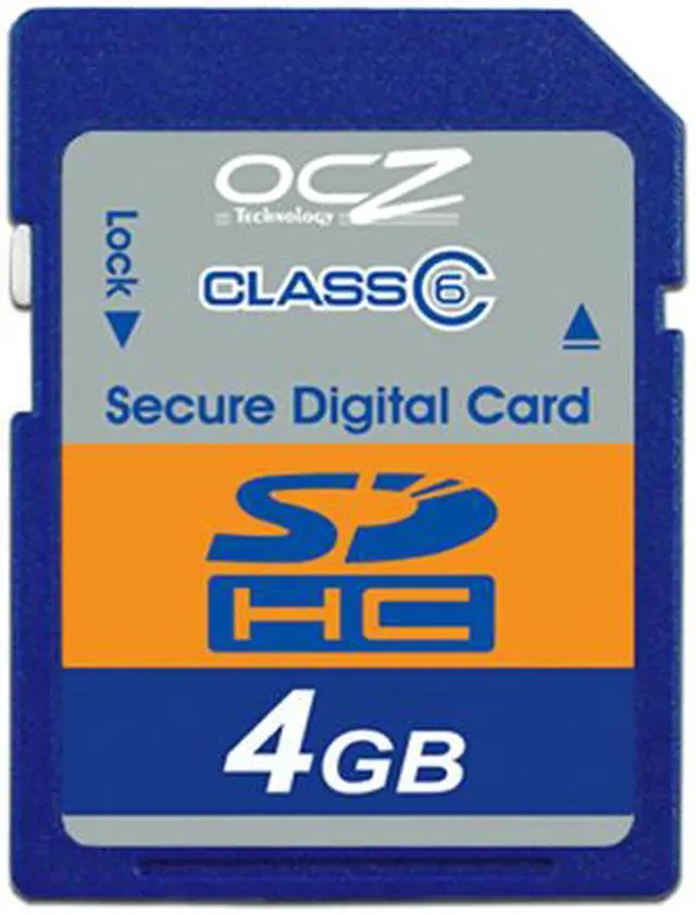 Main image of OCZ 4GB Secure Digital High-Capacity (SDHC) Flash Card Model OCZSDHC6-4GB