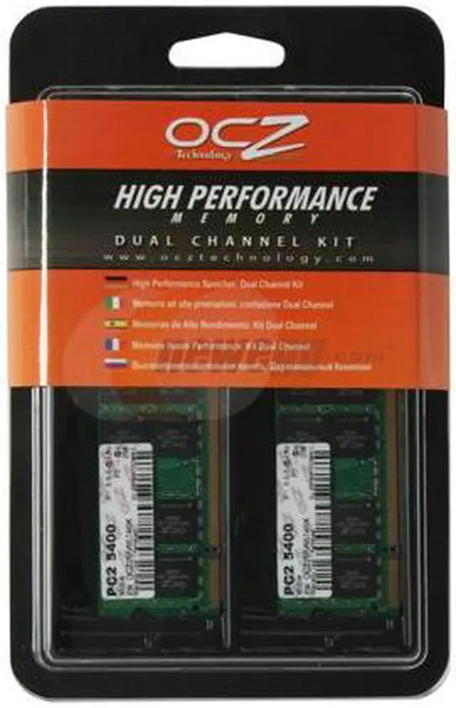 Alt view image 3 of 3 - OCZ 4GB (2 x 2GB) 200-Pin DDR2 SO-DIMM DDR2 667 (PC2 5400) Dual Channel Kit Laptop Memory Model OCZ2MV6674GK