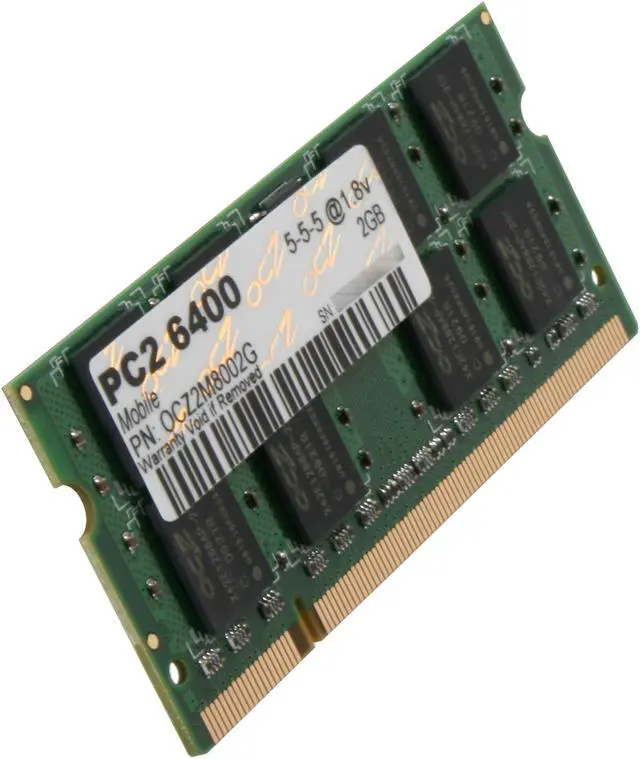 Main image of OCZ 2GB 200-Pin DDR2 SO-DIMM DDR2 800 (PC2 6400) Laptop Memory Model OCZ2M8002G