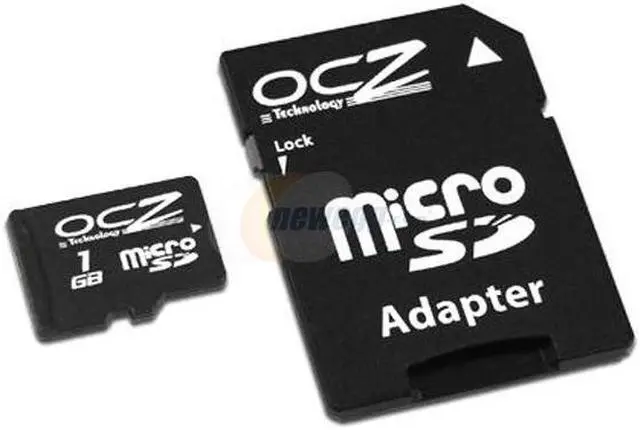 Main image of OCZ 1GB MicroSD Flash Card w/ SD and MiniSD Adapters Model OCZMSD3A-1G