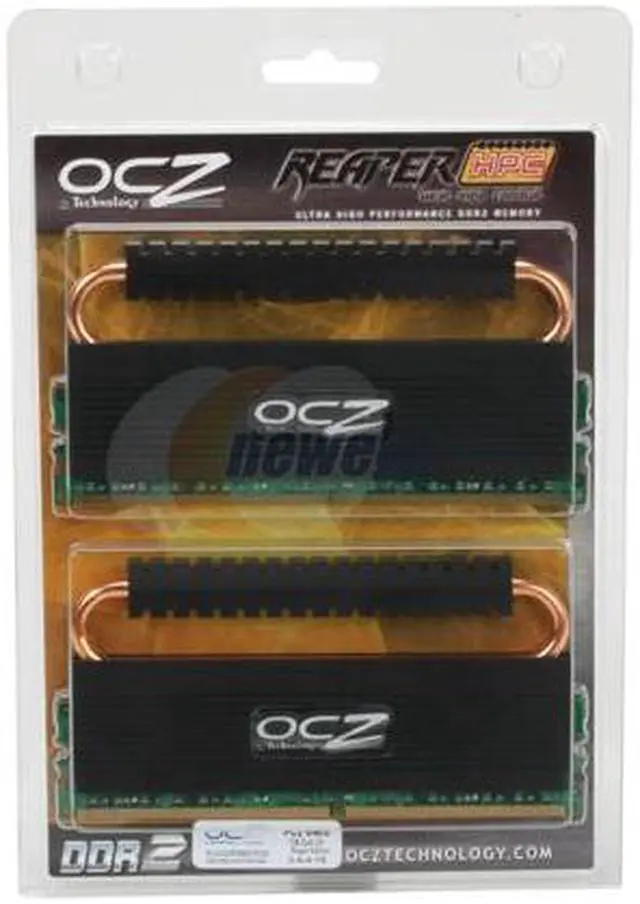 Alt view image 2 of 2 - OCZ Reaper HPC 2GB (2 x 1GB) DDR2 800 (PC2 6400) Dual Channel Kit Desktop Memory Model OCZ2RPR800C32GK