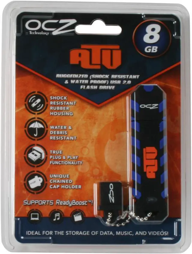 Alt view image 4 of 4 - OCZ ATV 8GB USB 2.0 Flash Drive OCZUSBATV8G