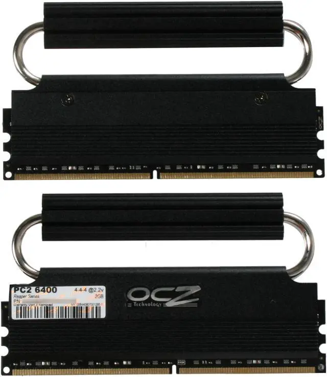 Alt view image 2 of 3 - OCZ Reaper HPC Edition 4GB (2 x 2GB) DDR2 800 (PC2 6400) Dual Channel Kit Desktop Memory Model OCZ2RPR800C44GK