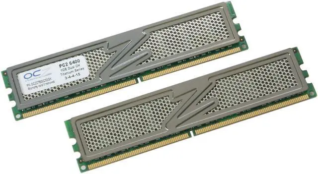 Main image of OCZ Titanium XTC 2GB (2 x 1GB) DDR2 800 (PC2 6400) Dual Channel Kit Desktop Memory Model OCZ2T800C32GK