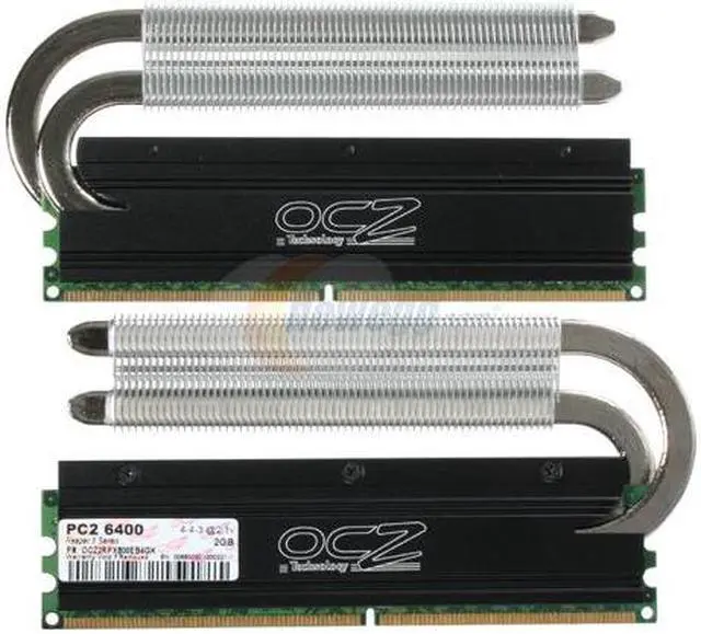 Alt view image 2 of 3 - OCZ ReaperX HPC 4GB (2 x 2GB) DDR2 800 (PC2 6400) Dual Channel Kit Desktop Memory Model OCZ2RPX800EB4GK