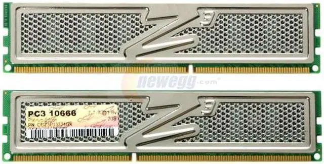 Alt view image 2 of 3 - OCZ Platinum 4GB (2 x 2GB) DDR3 1333 (PC3 10666) Dual Channel Kit Desktop Memory Model OCZ3P13334GK