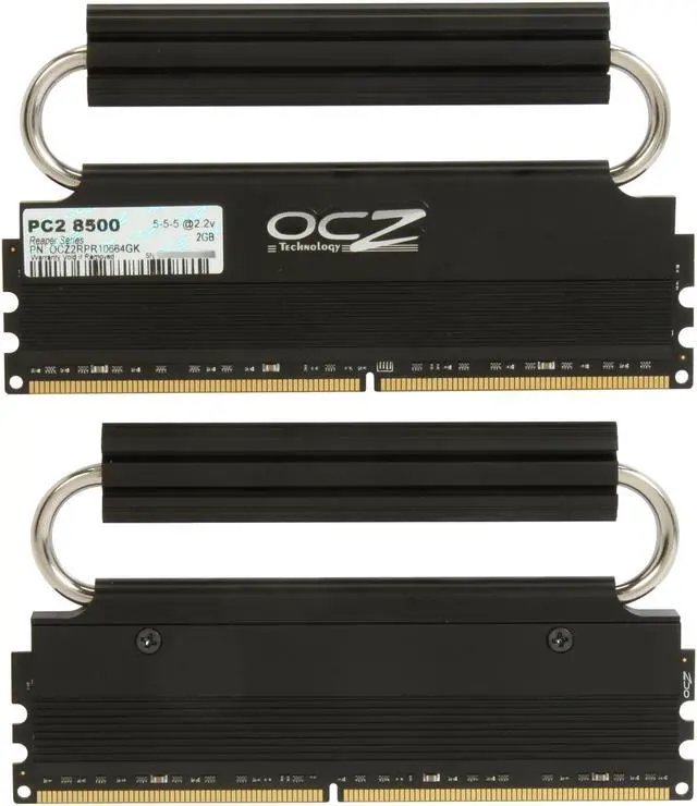 Alt view image 2 of 3 - OCZ Reaper HPC 4GB (2 x 2GB) DDR2 1066 (PC2 8500) Dual Channel Kit Desktop Memory Model OCZ2RPR10664GK