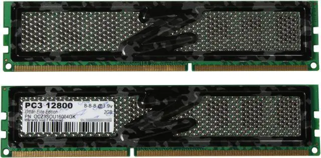 Alt view image 2 of 3 - OCZ Special Ops Urban Elite 4GB (2 x 2GB) DDR3 1600 (PC3 12800) Dual Channel Kit Desktop Memory Model OCZ3SOU16004GK