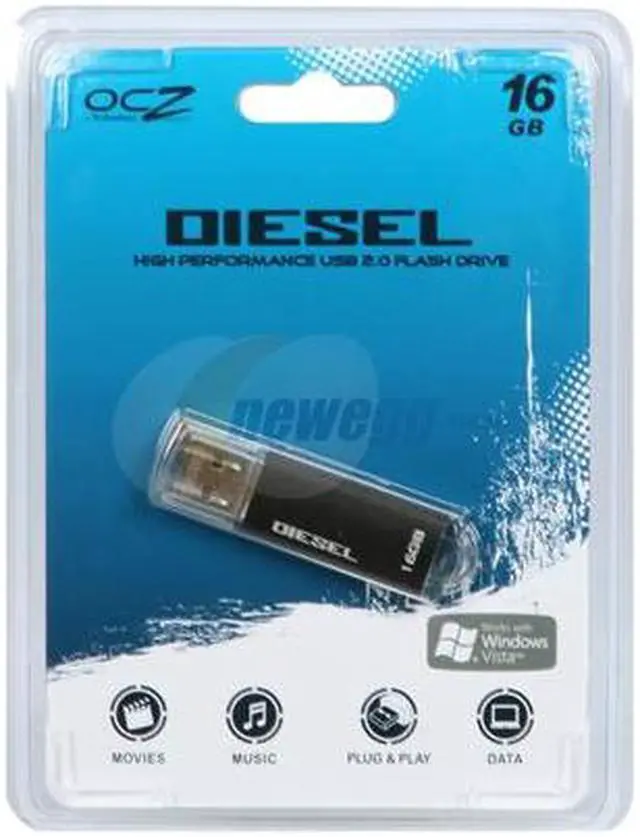 Alt view image 4 of 4 - OCZ Diesel 16GB USB 2.0 Flash Drive OCZUSBDSL16G