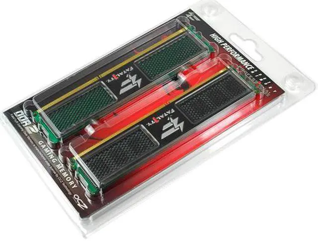 Alt view image 2 of 3 - OCZ Fatal1ty Edition 4GB (2x2GB) 240-Pin DDR2 SDRAM DDR2 800 (PC2 6400) Dual Channel Kit Desktop Memory (The Official Memory of the Championship Gaming Series)