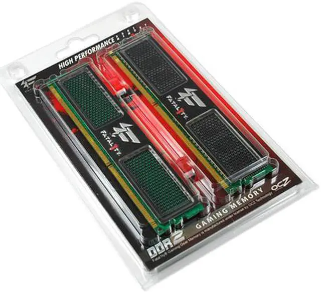 Alt view image 3 of 3 - OCZ Fatal1ty Edition 4GB (2x2GB) 240-Pin DDR2 SDRAM DDR2 800 (PC2 6400) Dual Channel Kit Desktop Memory (The Official Memory of the Championship Gaming Series)