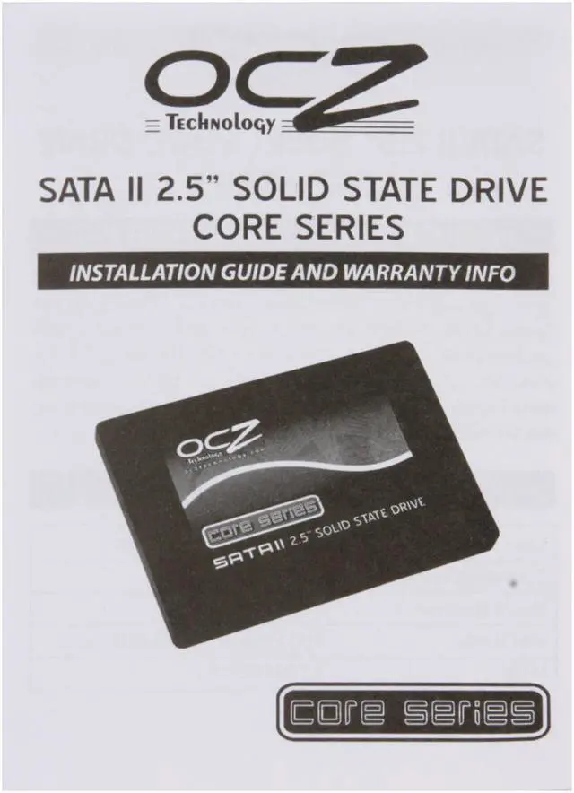 Alt view image 3 of 4 - OCZ Core Series 2.5" 64GB SATA II Internal Solid State Drive (SSD) OCZSSD2-1C64G