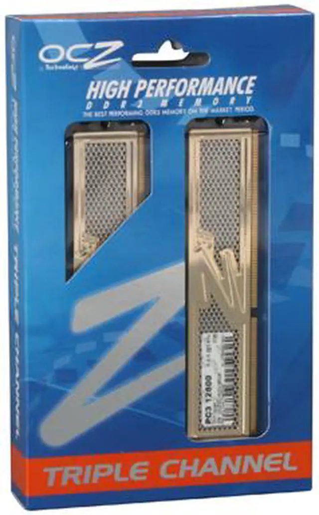 Alt view image 3 of 3 - OCZ Gold 6GB (3 x 2GB) DDR3 1600 (PC3 12800) Low Voltage Desktop Memory Model OCZ3G1600LV6GK