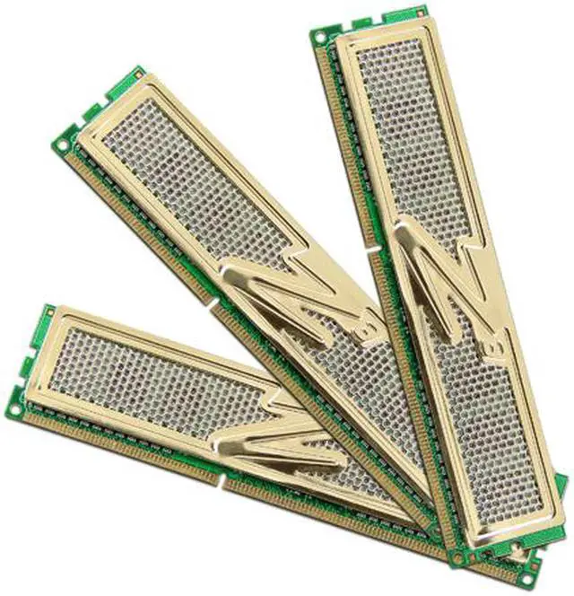 Alt view image 2 of 3 - OCZ Gold 3GB (3 x 1GB) DDR3 1333 (PC3 10666) Triple Channel Kit Desktop Memory Model OCZ3G1333LV3GK