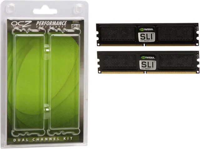 Alt view image 3 of 3 - OCZ NVIDIA SLI-Ready Edition 4GB (2 x 2GB) DDR2 800 (PC2 6400) Dual Channel Kit Desktop Memory Model OCZ2N800SRC44GK