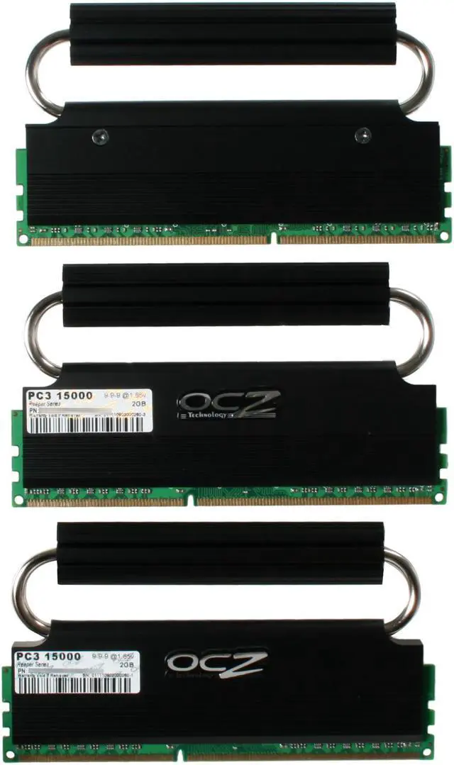 Alt view image 2 of 3 - OCZ Reaper HPC 6GB (3 x 2GB) DDR3 1866 (PC3 15000) Triple Channel Kit Desktop Memory Model OCZ3RPR1866C9LV6GK