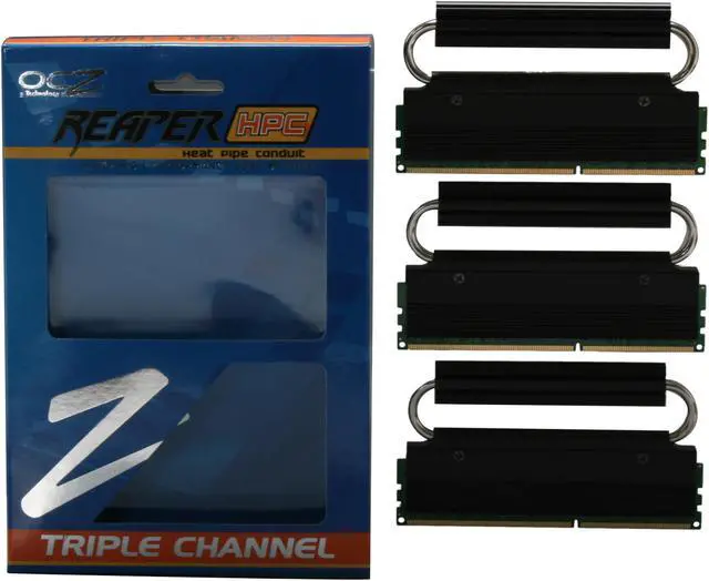 Alt view image 3 of 3 - OCZ Reaper HPC 6GB (3 x 2GB) DDR3 1866 (PC3 15000) Triple Channel Kit Desktop Memory Model OCZ3RPR1866C9LV6GK