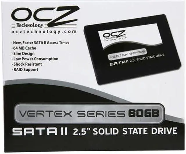 Alt view image 6 of 6 - OCZ Vertex Series 2.5" 60GB SATA II MLC Internal Solid State Drive (SSD) OCZSSD2-1VTX60G