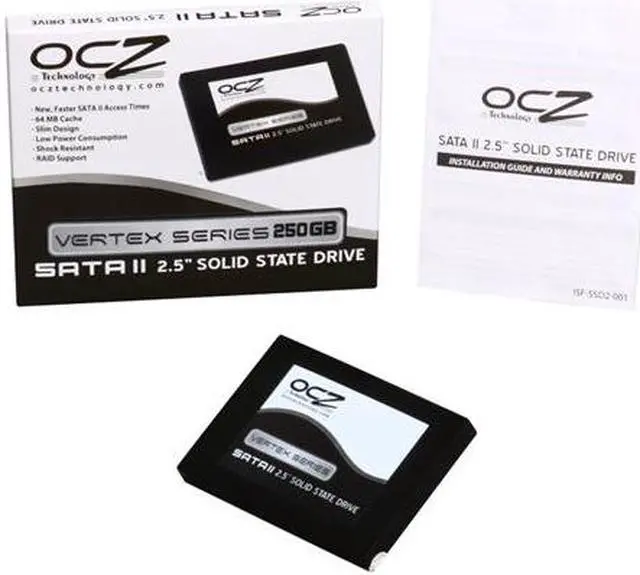 Alt view image 6 of 6 - OCZ Vertex Series 2.5" 250GB SATA II MLC Internal Solid State Drive (SSD) OCZSSD2-1VTX250G