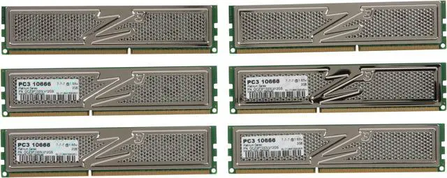 Alt view image 2 of 3 - OCZ Platinum 12GB (6 x 2GB) DDR3 1333 (PC3 10666) Desktop Memory Model OCZ3P1333LV12GS