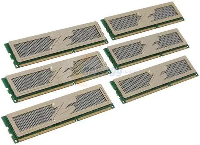 Main image of OCZ Gold 12GB (6 x 2GB) DDR3 1333 (PC3 10666) Desktop Memory Model OCZ3G1333LV12GS