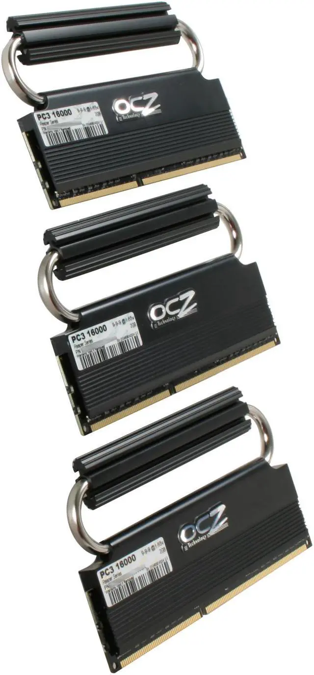 Alt view image 2 of 4 - OCZ Reaper HPC 6GB (3 x 2GB) DDR3 2000 (PC3 16000) Desktop Memory Model OCZ3RPR2000LV6GK