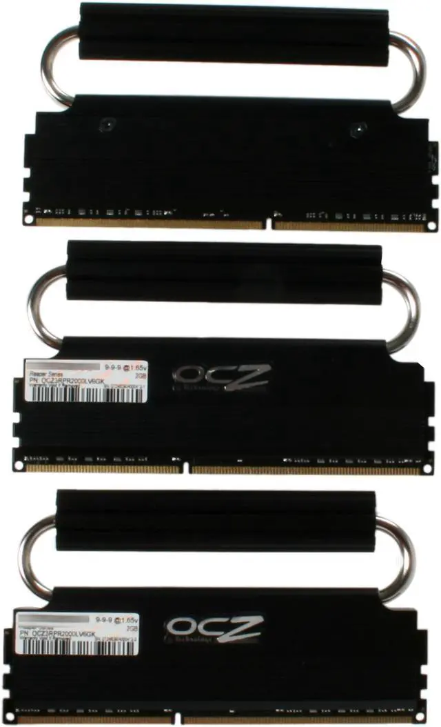 Alt view image 3 of 4 - OCZ Reaper HPC 6GB (3 x 2GB) DDR3 2000 (PC3 16000) Desktop Memory Model OCZ3RPR2000LV6GK