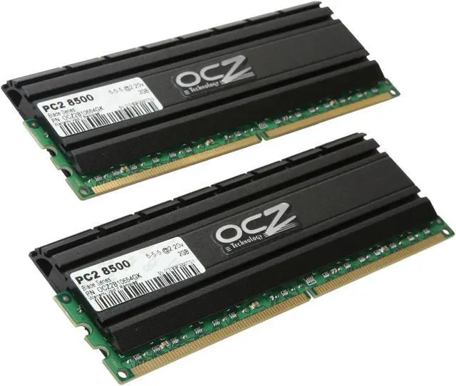 Main image of OCZ Blade Series 4GB (2 x 2GB) DDR2 1066 (PC2 8500) Desktop Memory Model OCZ2B10664GK