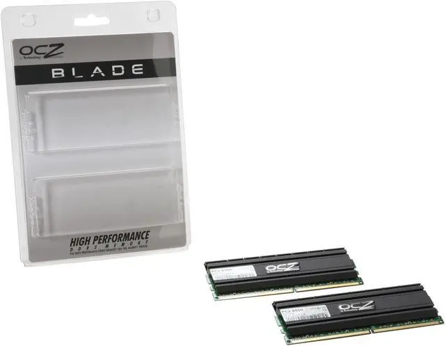 Alt view image 3 of 3 - OCZ Blade Series 4GB (2 x 2GB) DDR2 1066 (PC2 8500) Desktop Memory Model OCZ2B10664GK