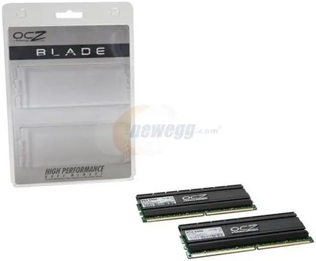Alt view image 3 of 3 - OCZ Blade Series 4GB (2 x 2GB) DDR2 800 (PC2 6400) Desktop Memory Model OCZ2B800C44GK