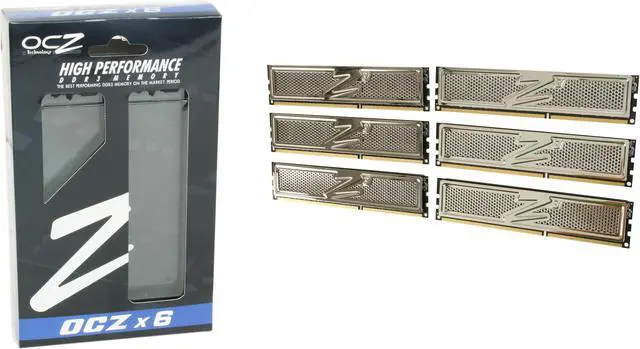 Alt view image 3 of 3 - OCZ Platinum 12GB (6 x 2GB) DDR3 1600 (PC3 12800) Low Voltage Desktop Memory Model OCZ3P1600LV12GS
