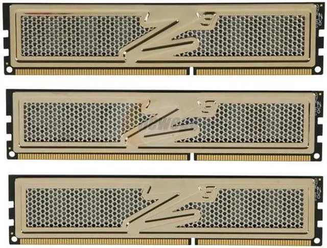 Alt view image 2 of 3 - OCZ Gold 6GB (3 x 2GB) DDR3 2000 (PC3 16000) Low Voltage Desktop Memory Model OCZ3G2000LV6GK