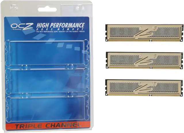 Alt view image 3 of 3 - OCZ Gold 6GB (3 x 2GB) DDR3 2000 (PC3 16000) Low Voltage Desktop Memory Model OCZ3G2000LV6GK