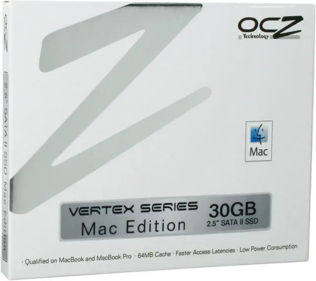 Main image of OCZ Vertex 2.5" 30GB SATA II MLC Apple / Mac Edition SSD OCZSSD2-1VTXA30G