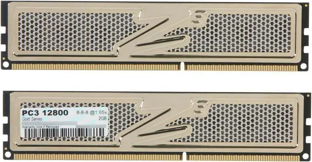 Alt view image 2 of 3 - OCZ Gold AMD Edition 4GB (2 x 2GB) DDR3 1600 (PC3 12800) Desktop Memory Model OCZ3G1600LVAM4GK