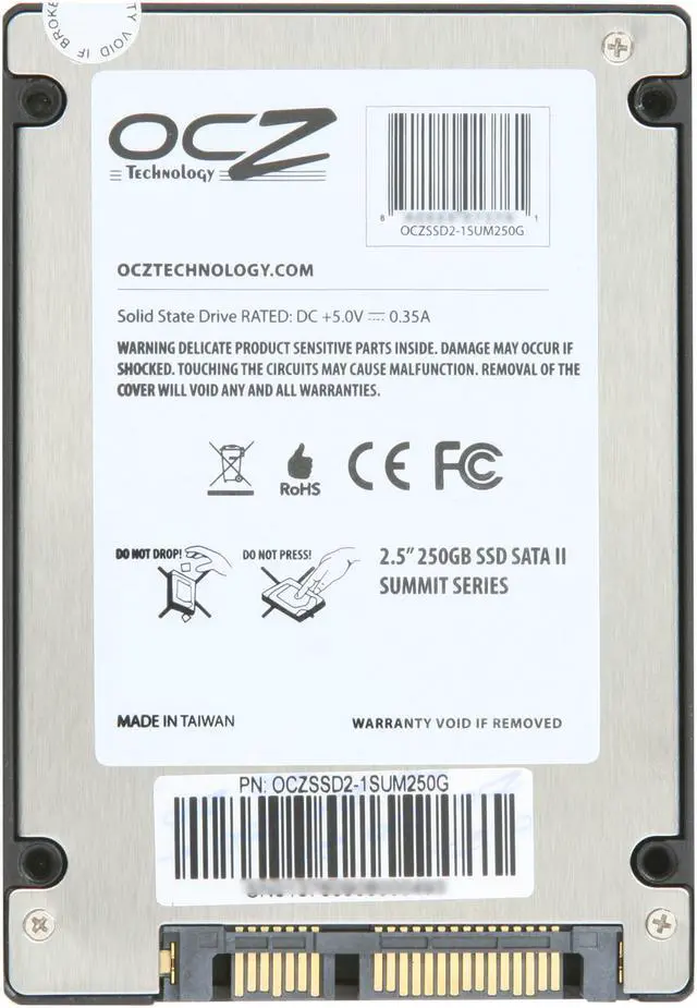 Alt view image 4 of 5 - OCZ Summit 2.5" 250GB SATA II MLC Internal Solid State Drive (SSD) OCZSSD2-1SUM250G
