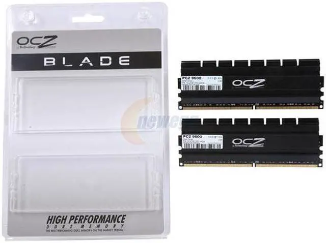 Alt view image 3 of 3 - OCZ Blade Series 4GB (2 x 2GB) DDR2 1200 (PC2 9600) Low Voltage Desktop Memory Model OCZ2B1200LV4GK
