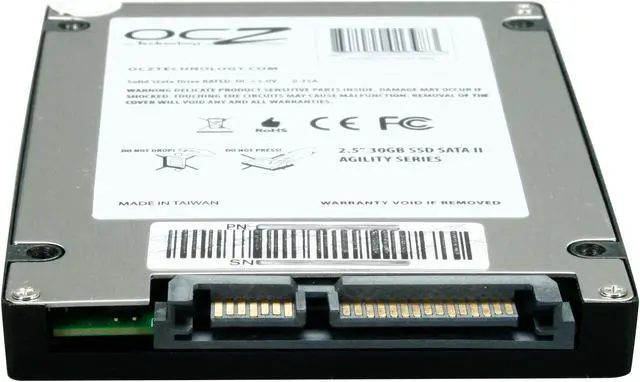 Alt view image 4 of 6 - OCZ Agility Series 2.5" 30GB SATA II MLC Internal Solid State Drive (SSD) OCZSSD2-1AGT30G