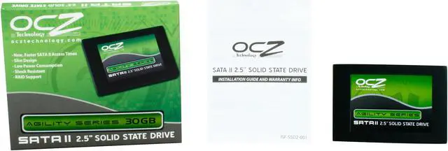Alt view image 6 of 6 - OCZ Agility Series 2.5" 30GB SATA II MLC Internal Solid State Drive (SSD) OCZSSD2-1AGT30G