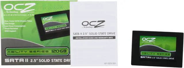 Alt view image 6 of 6 - OCZ Agility Series 2.5" 120GB SATA II MLC Internal Solid State Drive (SSD) OCZSSD2-1AGT120G